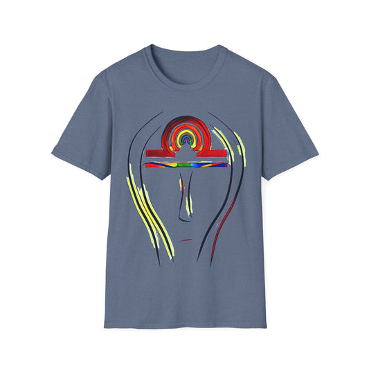 Rainbow Libra Anhk Graphic T-Shirt